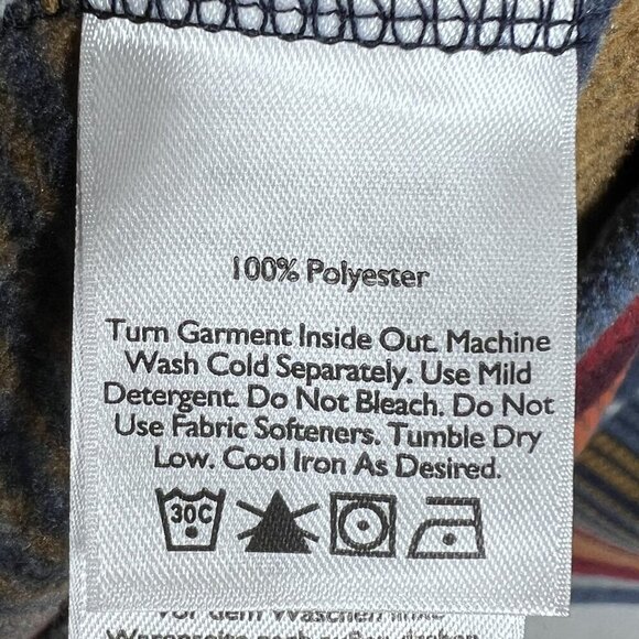 Eddie Bauer Mens XL Striped Long Sleeve Button Up Soft Flannel Shacket Western - Picture 15 of 16